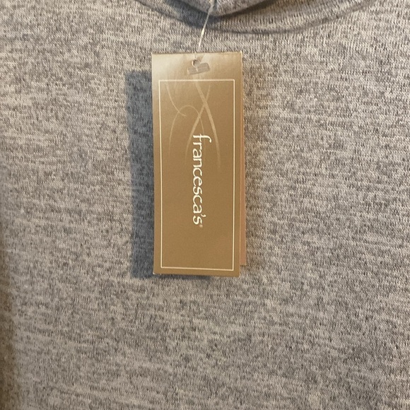 Alya Mock Neck Gray Sleeveless Dress - Picture 4 of 8